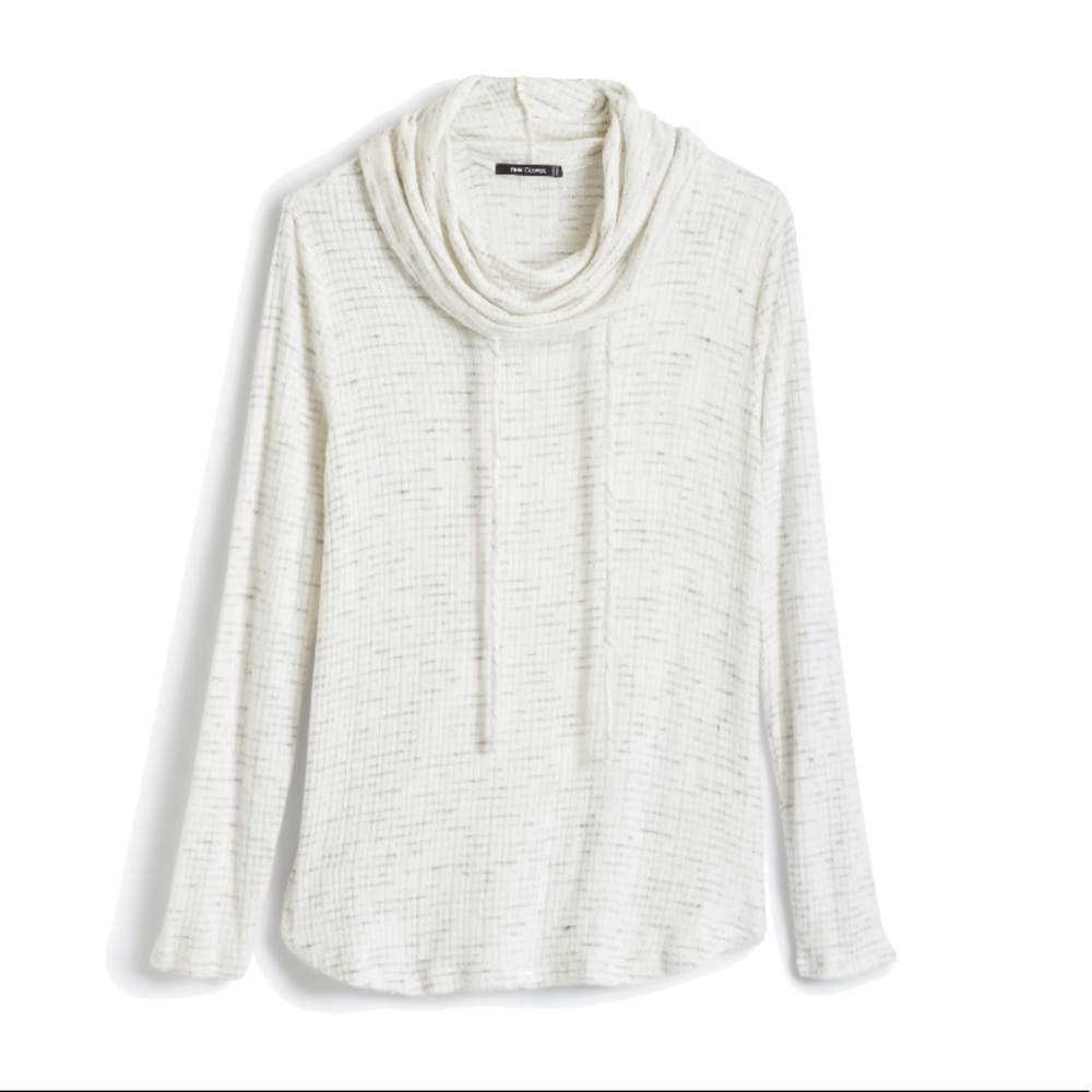 Poplar Cowl Neck Brushed Knot Top